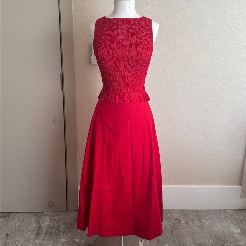 Reformation Laguna Two Piece Red - Size 0 - Picture 7 of 8